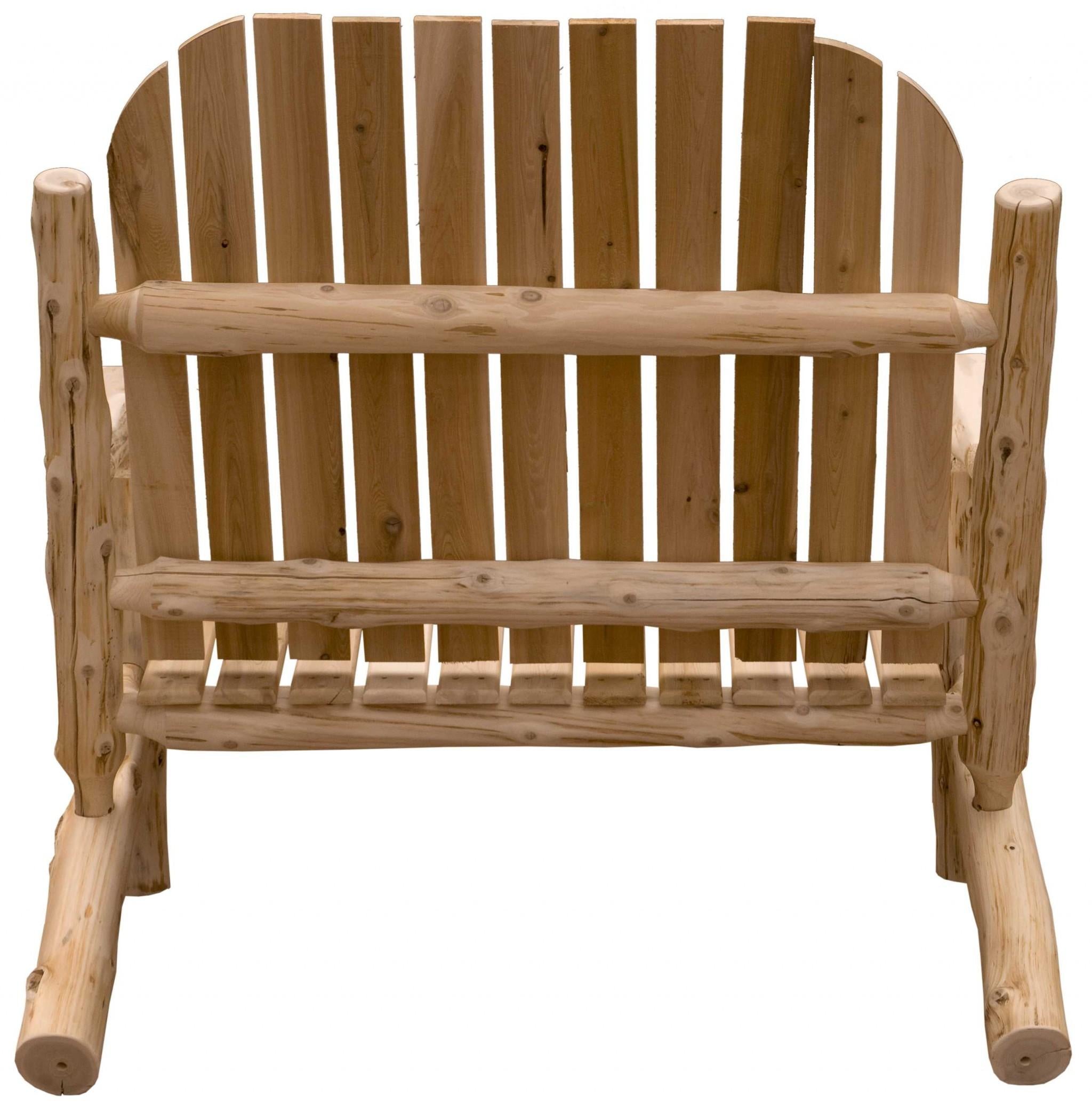 Rustic and Natural Cedar Two - Person Adirondack Chair