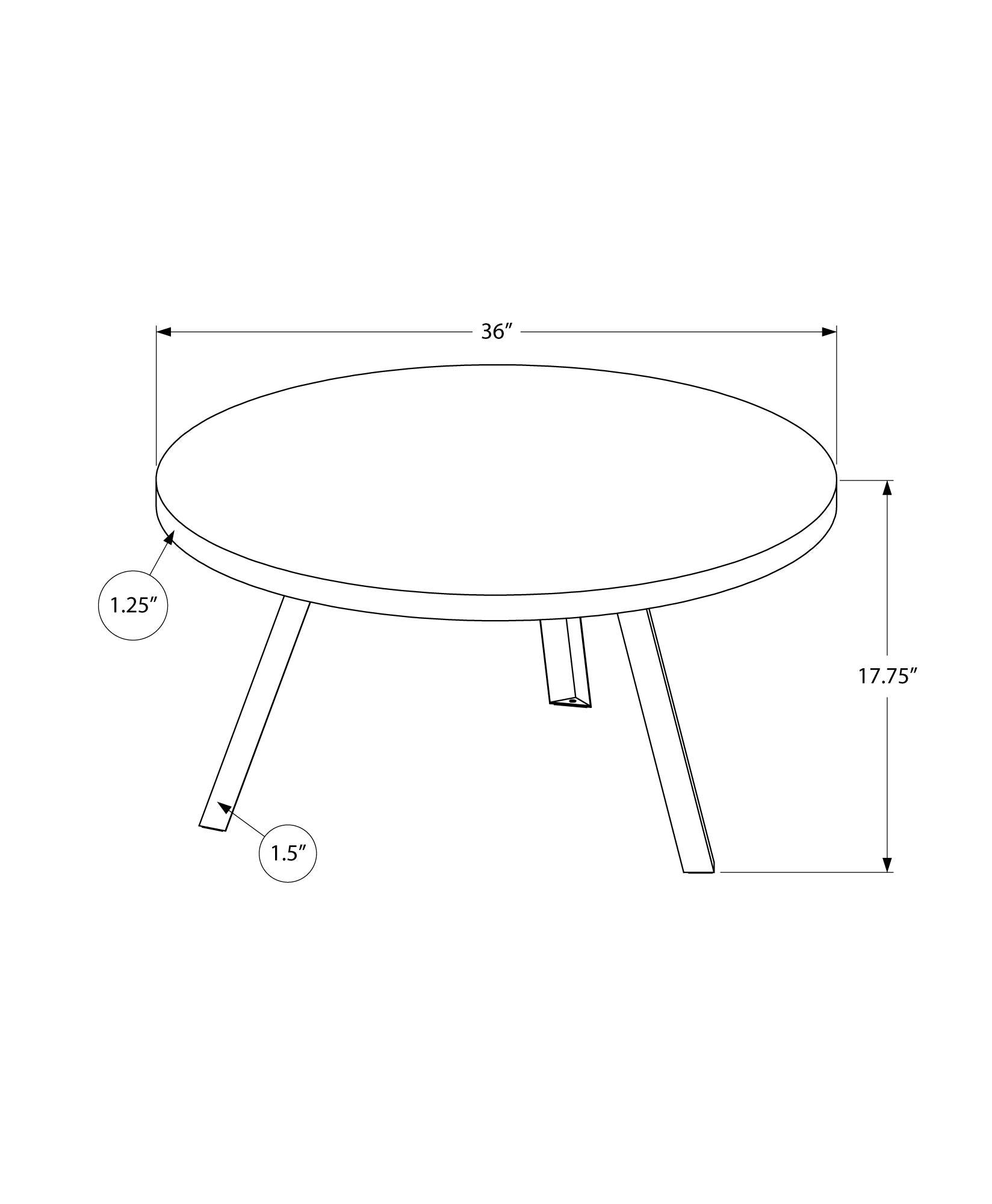 Round Grey Reclaimed Wood with Black Metal Coffee Table