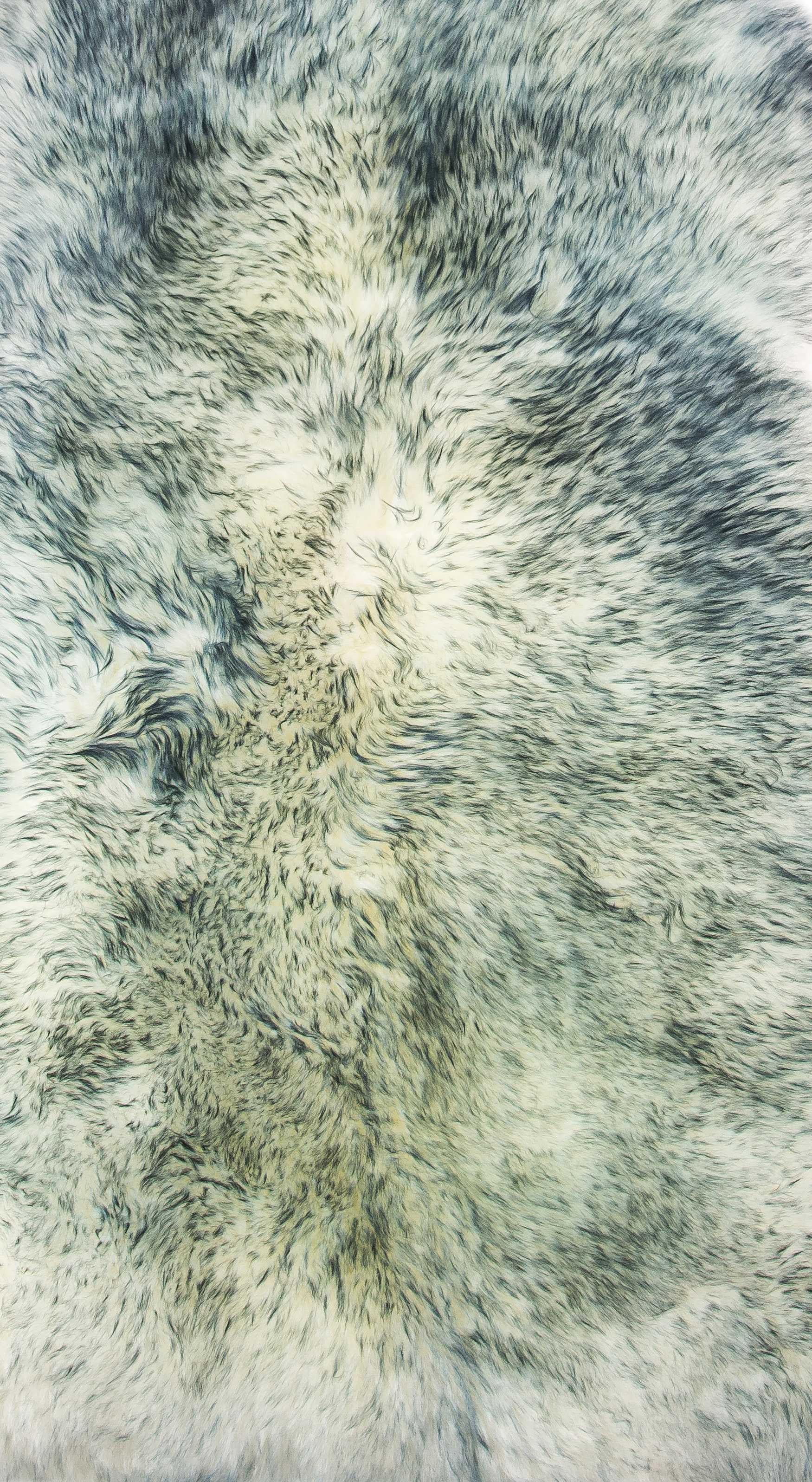 2' x 3' Gray Mist New Zealand Natural Sheepskin Rug