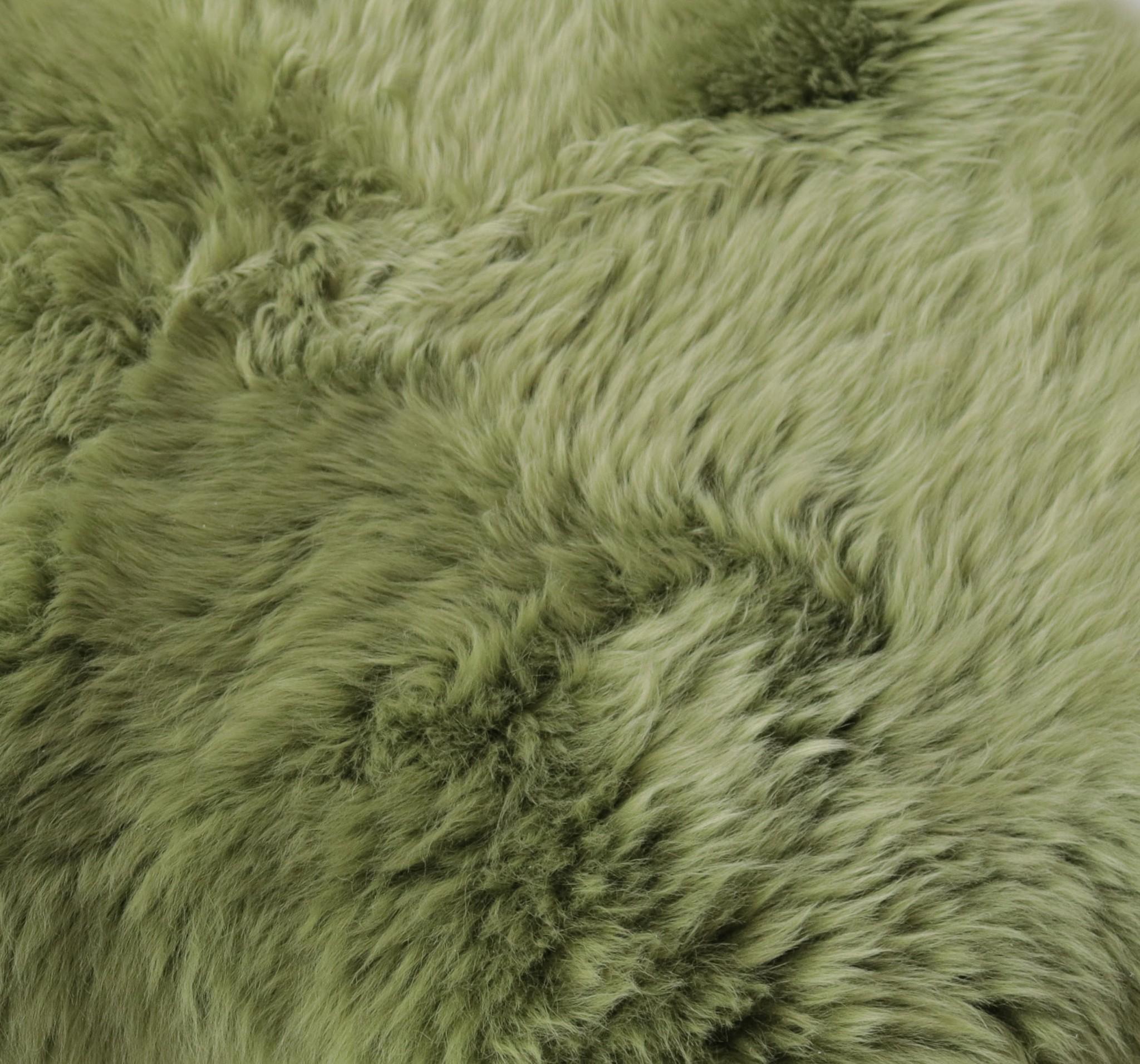 Sage Green New Zealand Natural  Sheepskin Rug