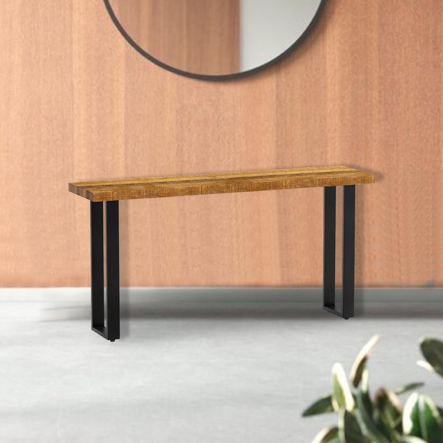 Modern Rustic Real Wood Console or Sofa Table