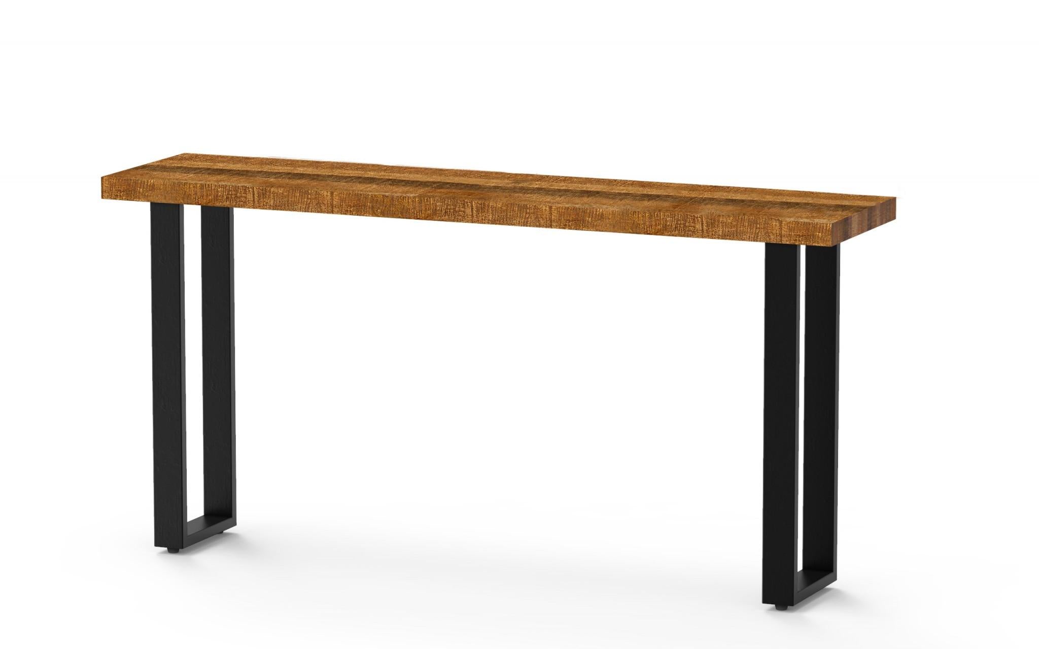 Modern Rustic Real Wood Console or Sofa Table