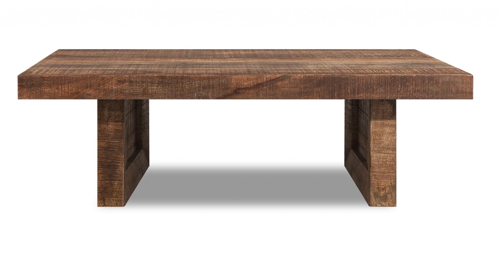 Solid Wood Butcher Block Dining Bench