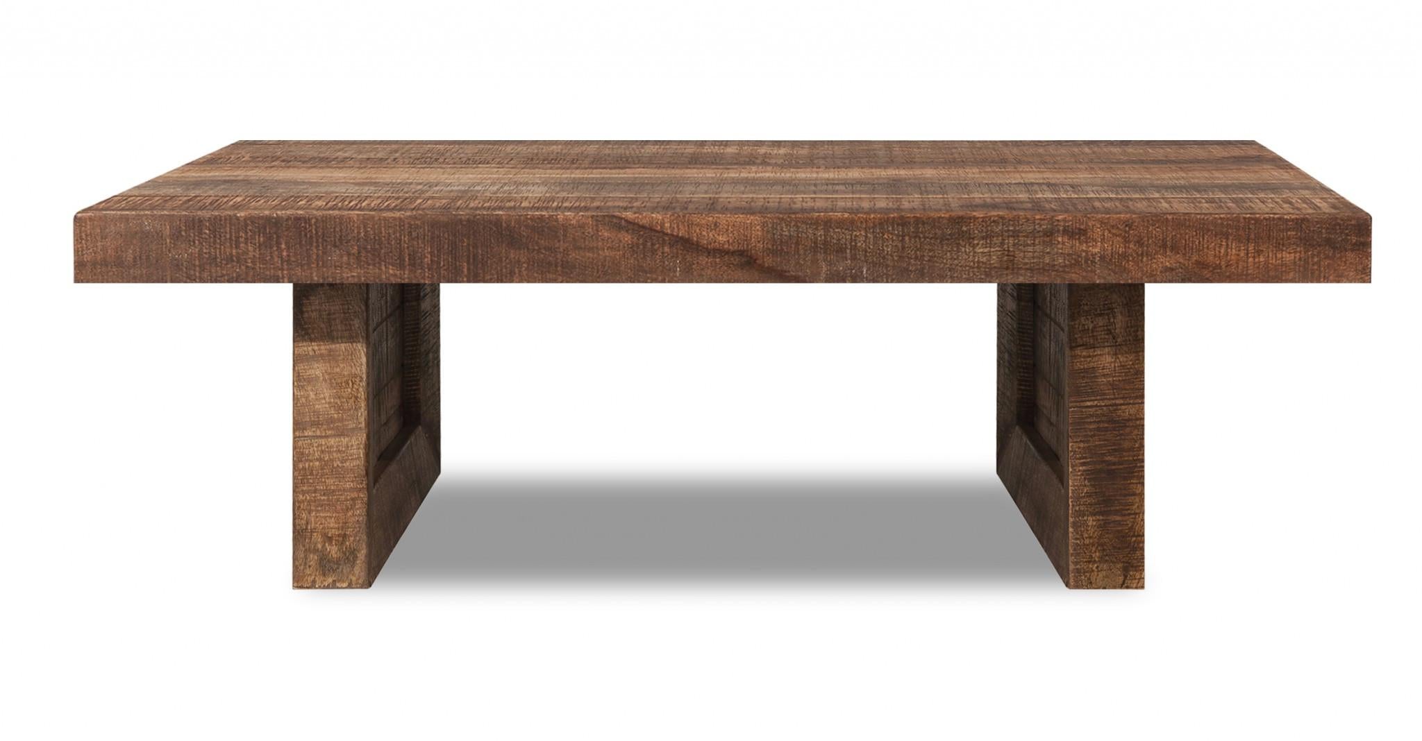 Solid Wood Butcher Block Dining Bench