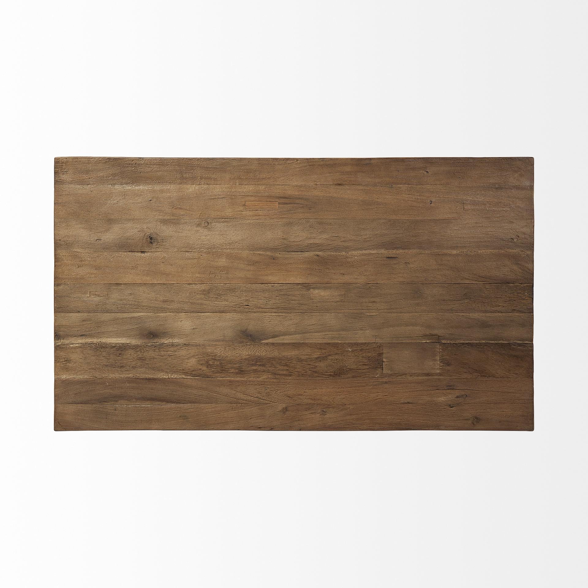 Rectangle Brown Wooden Coffee Table