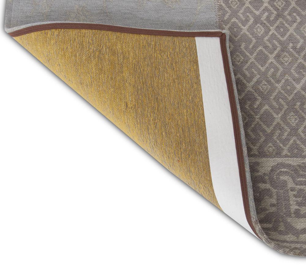 7' x 9' Yellow and Gray Patchwork Design Area Rug Default Title