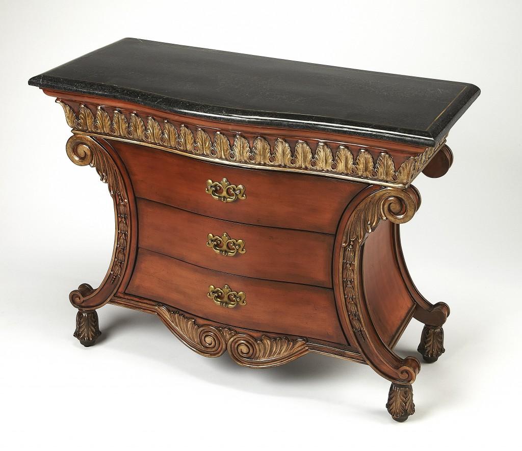 Traditional Style Carved Desk