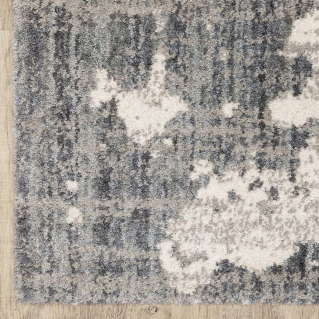 2'x8' Grey and Ivory Grey Matter  Runner Rug