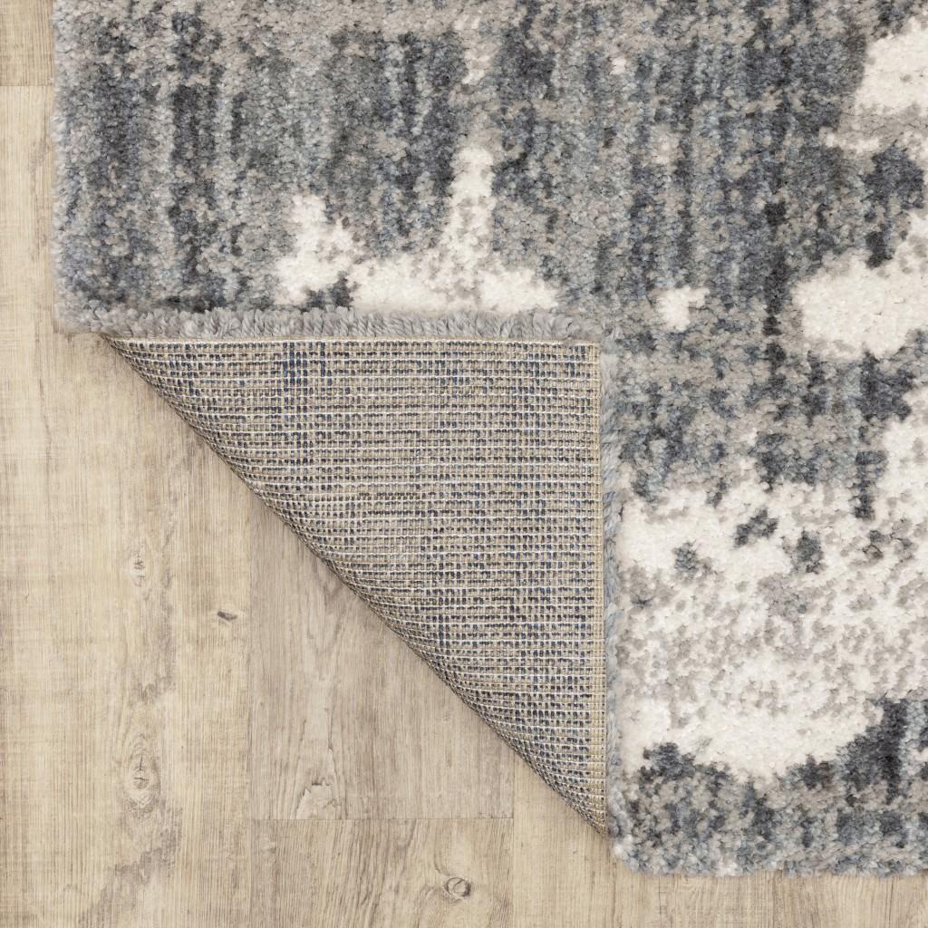 2'x8' Grey and Ivory Grey Matter  Runner Rug