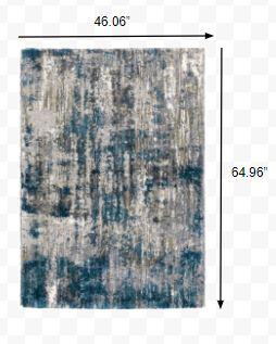 4'x6' Gray and Blue Gray Skies Area Rug