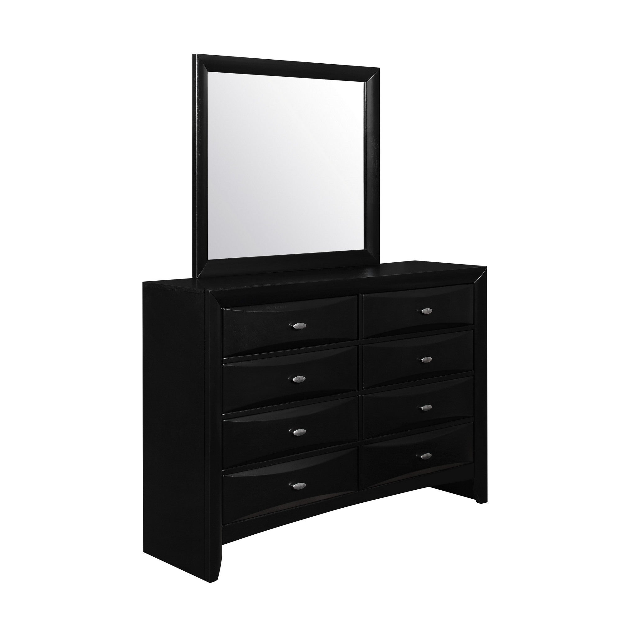 Black Dresser with 5 Chambared Drawer Default Title