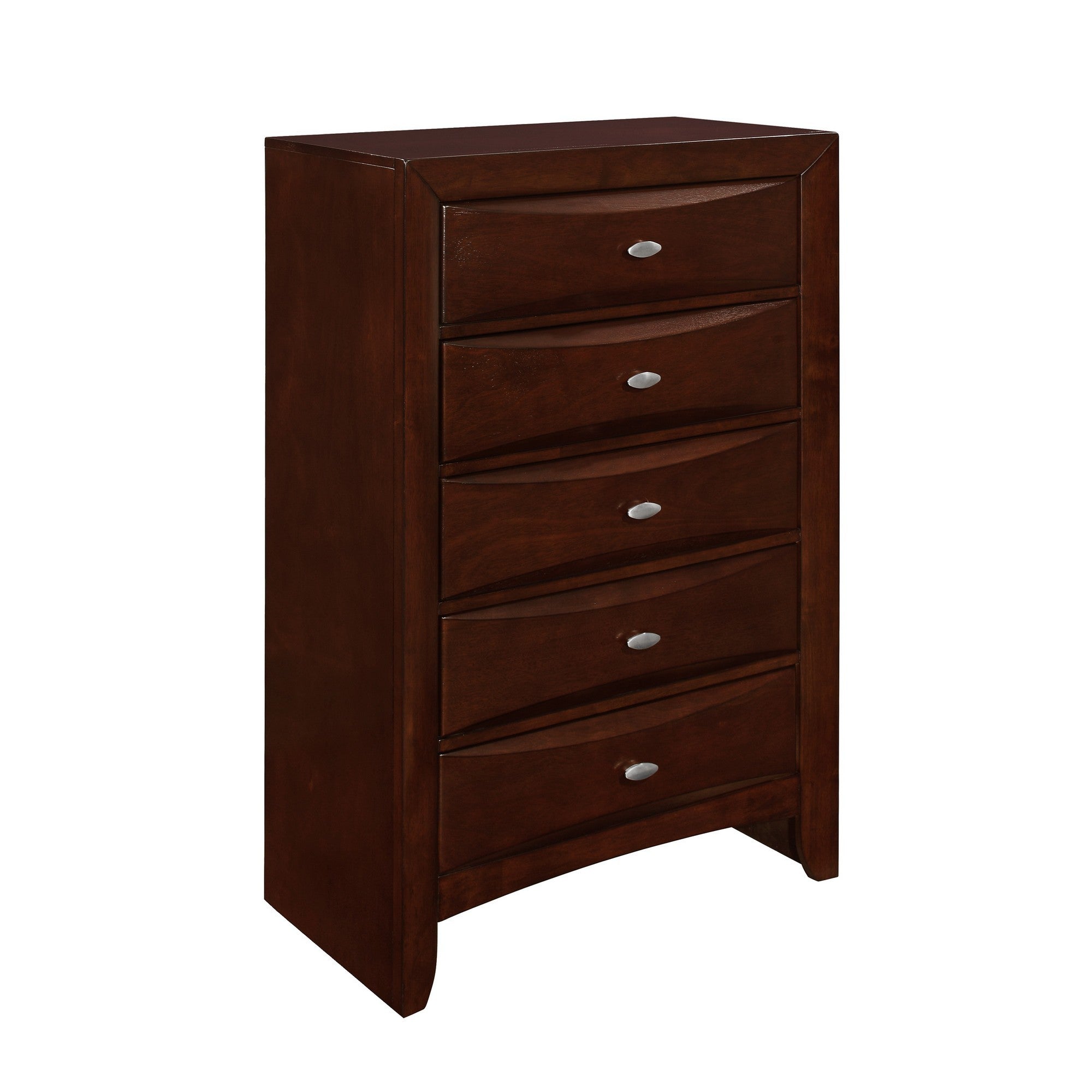 New Merlot Chest with 5 Chambared Drawer Default Title