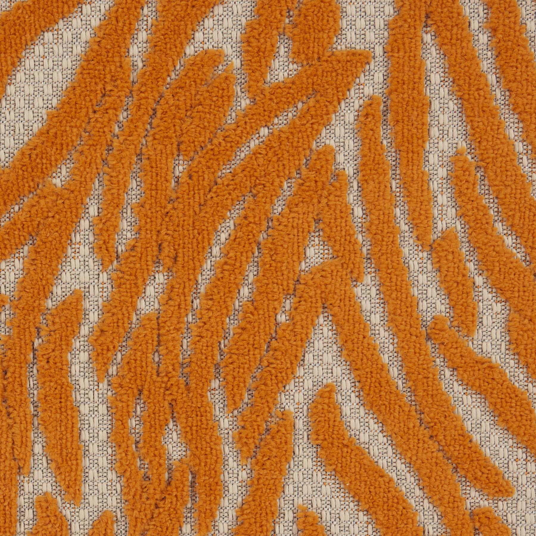 3’ x 4’ Orange Zebra Pattern Indoor Outdoor Area Rug