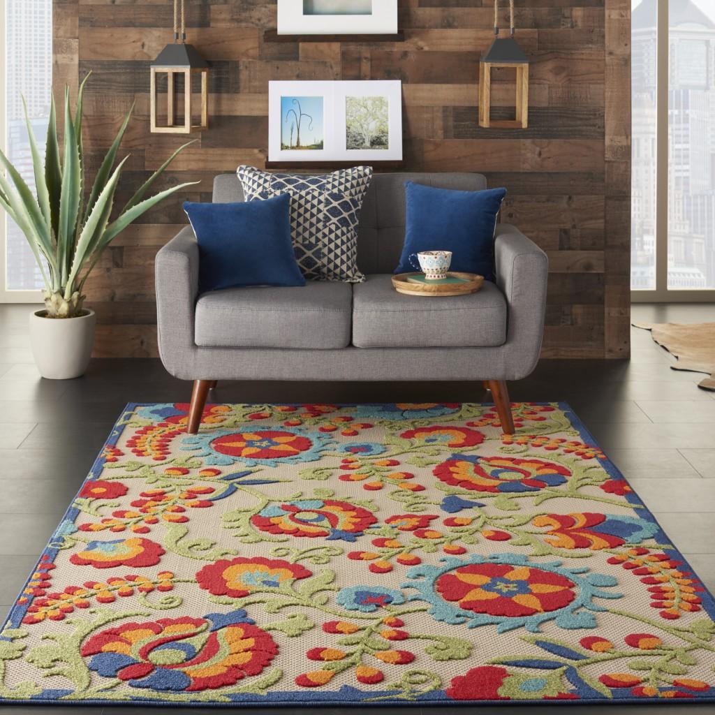 4’ x 6’ Mediterra Indoor Outdoor Area Rug