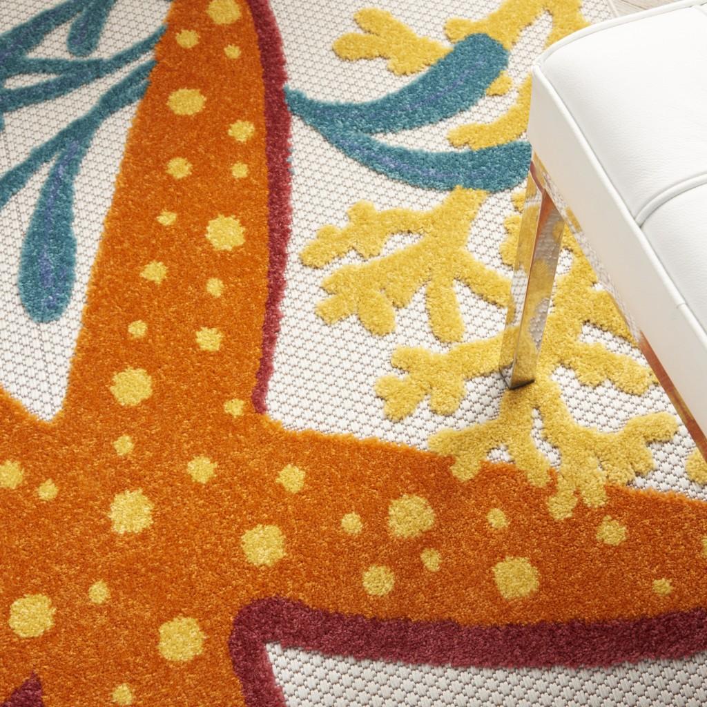4’ x 6' Multicolor Indoor Outdoor Area Rug Default Title