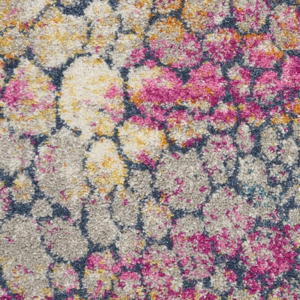 2’ x 3’ Yellow and Pink Coral Reef Scatter Rug