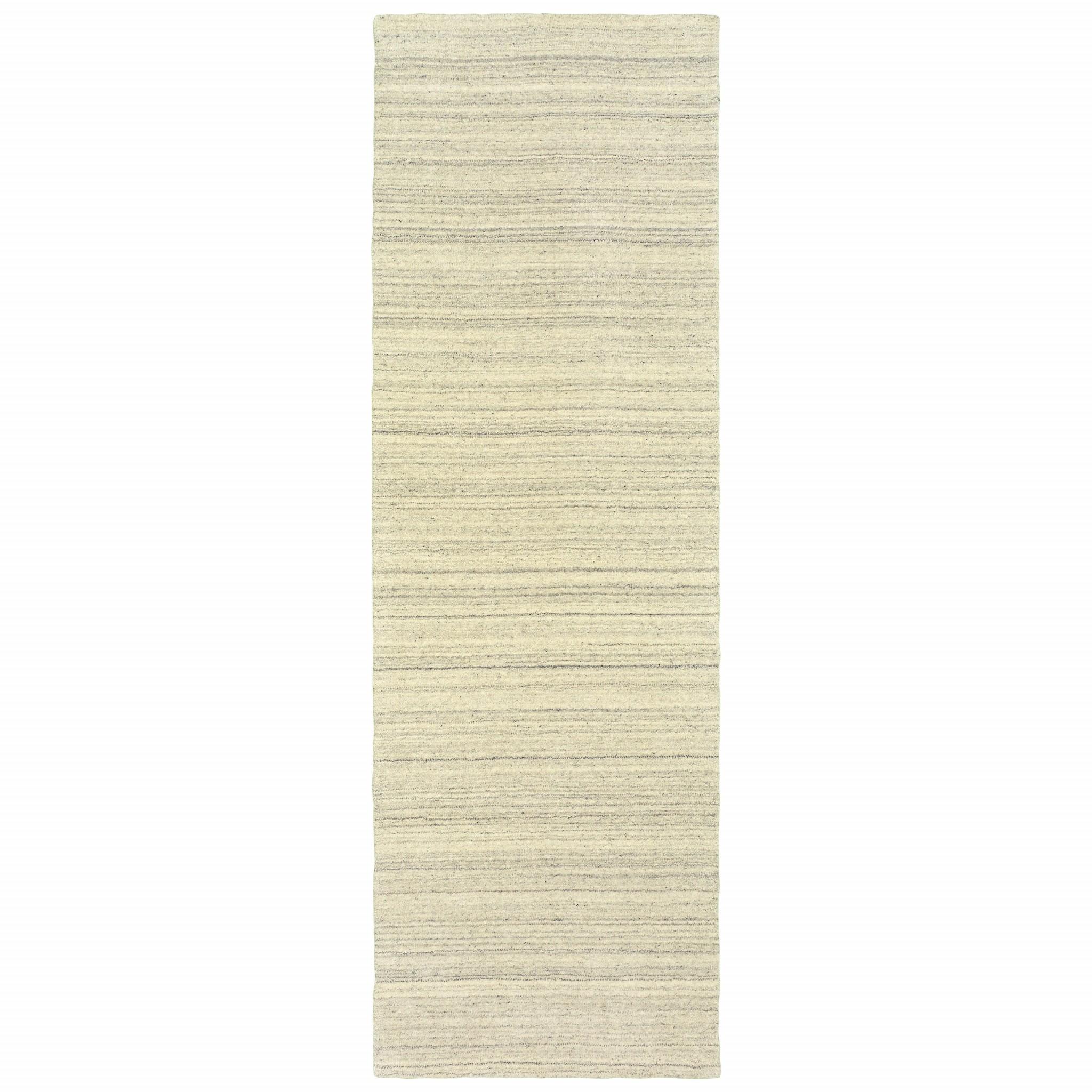 3’ x 8’ Two-toned Beige and GrayRunner Rug Default Title