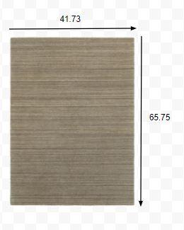 4'x6' Two-toned Brown and Beige Indoor Area Rug