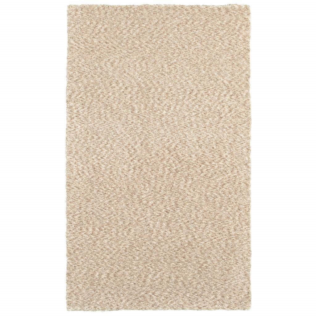5’ x 7’ Modern Soft Tan Indoor Area Rug Default Title