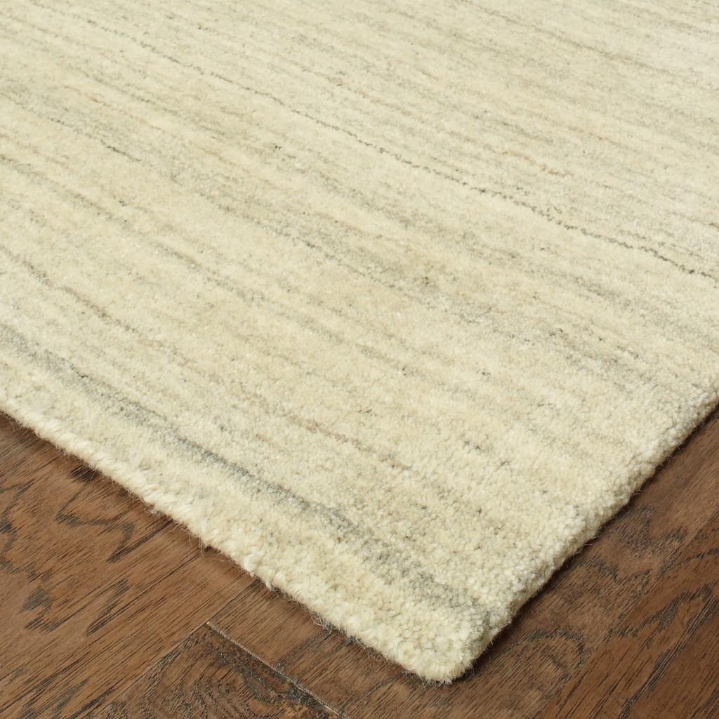 5’ x 8’ Two-toned Beige and GrayArea Rug