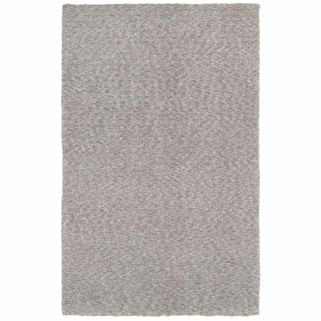 8’ x 11’ Modern Shaggy Soft Gray Indoor Area Rug