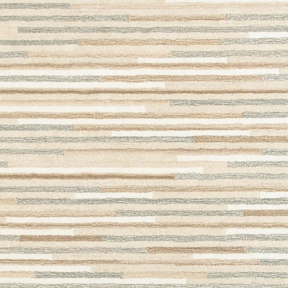 8’ x 10’ Beige and Gray Eclectic LinesArea Rug