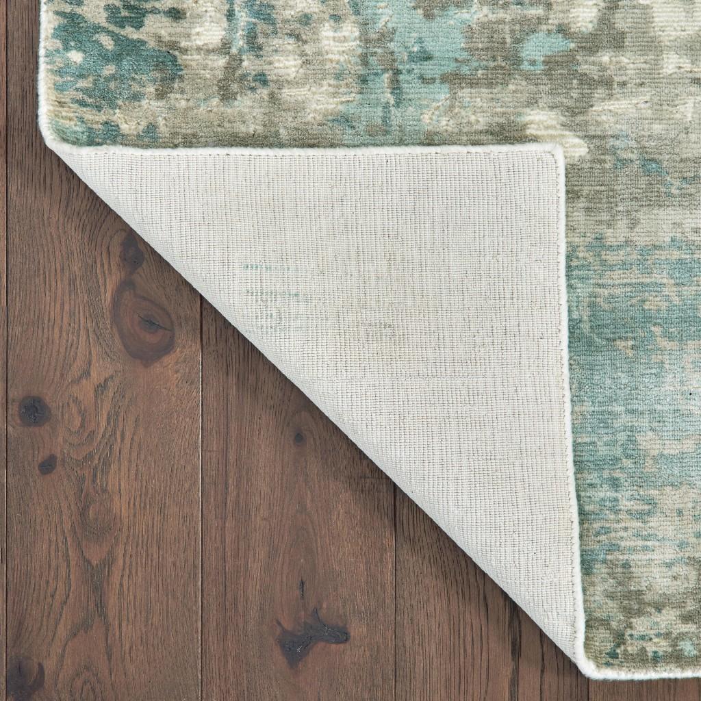 8’ x 10’ Blue and Gray Abstract Pattern Indoor Area Rug