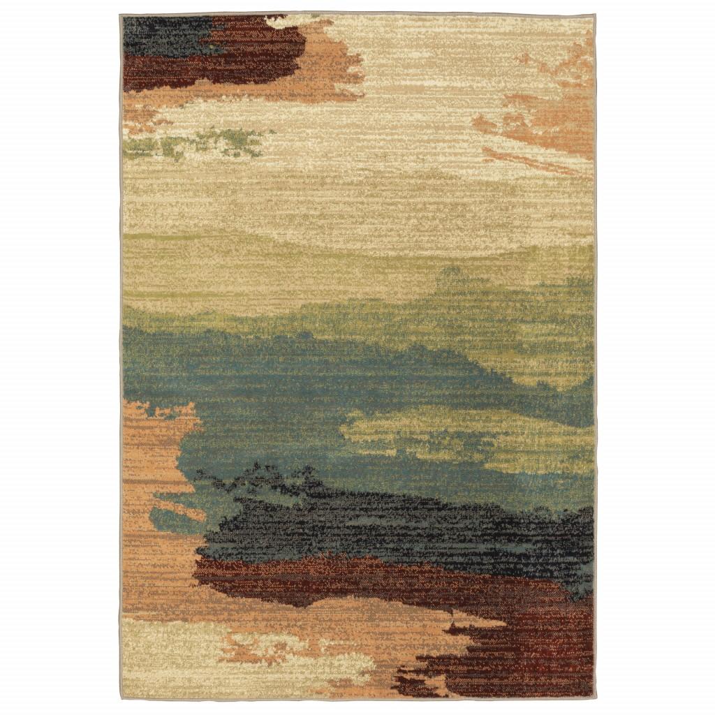 7’ x 9’ Modern Abstract Indoor Area Rug Default Title