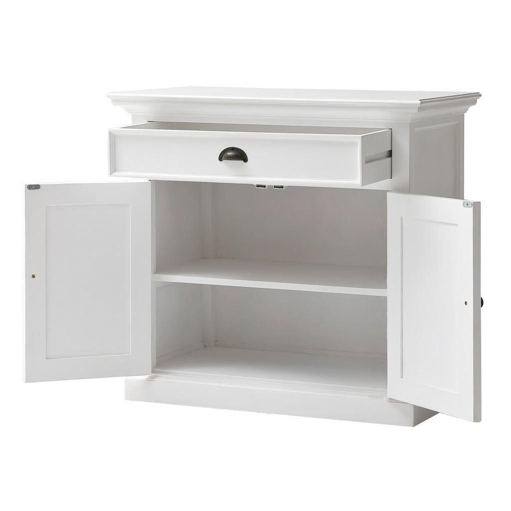 Modern Farmhouse White Accent Cabinet