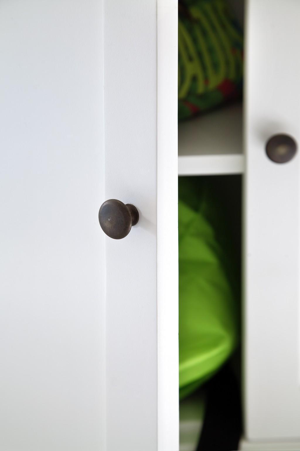 Modern Farmhouse White Accent Cabinet