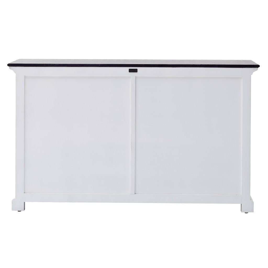 Modern Farmhouse Black and White Buffet Server