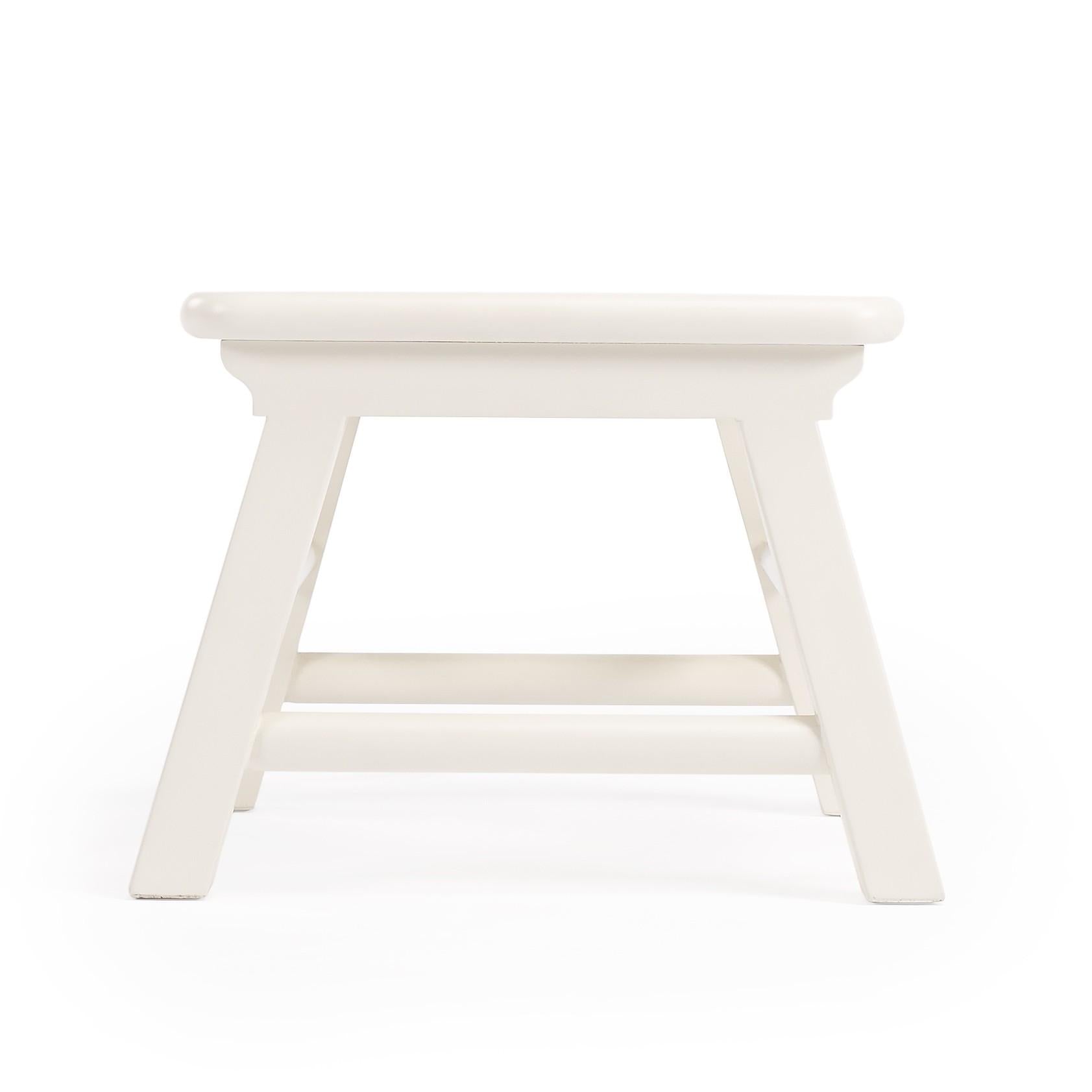 Classic White Step Stool