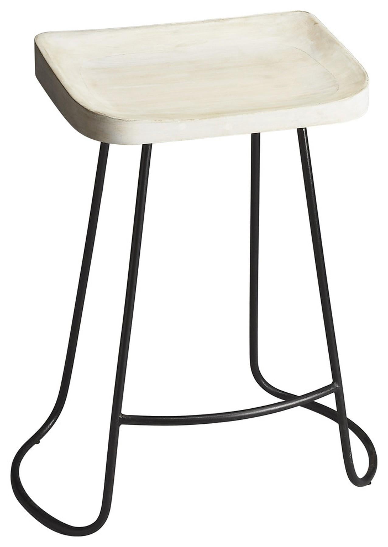 Backless Wood Counter Stool