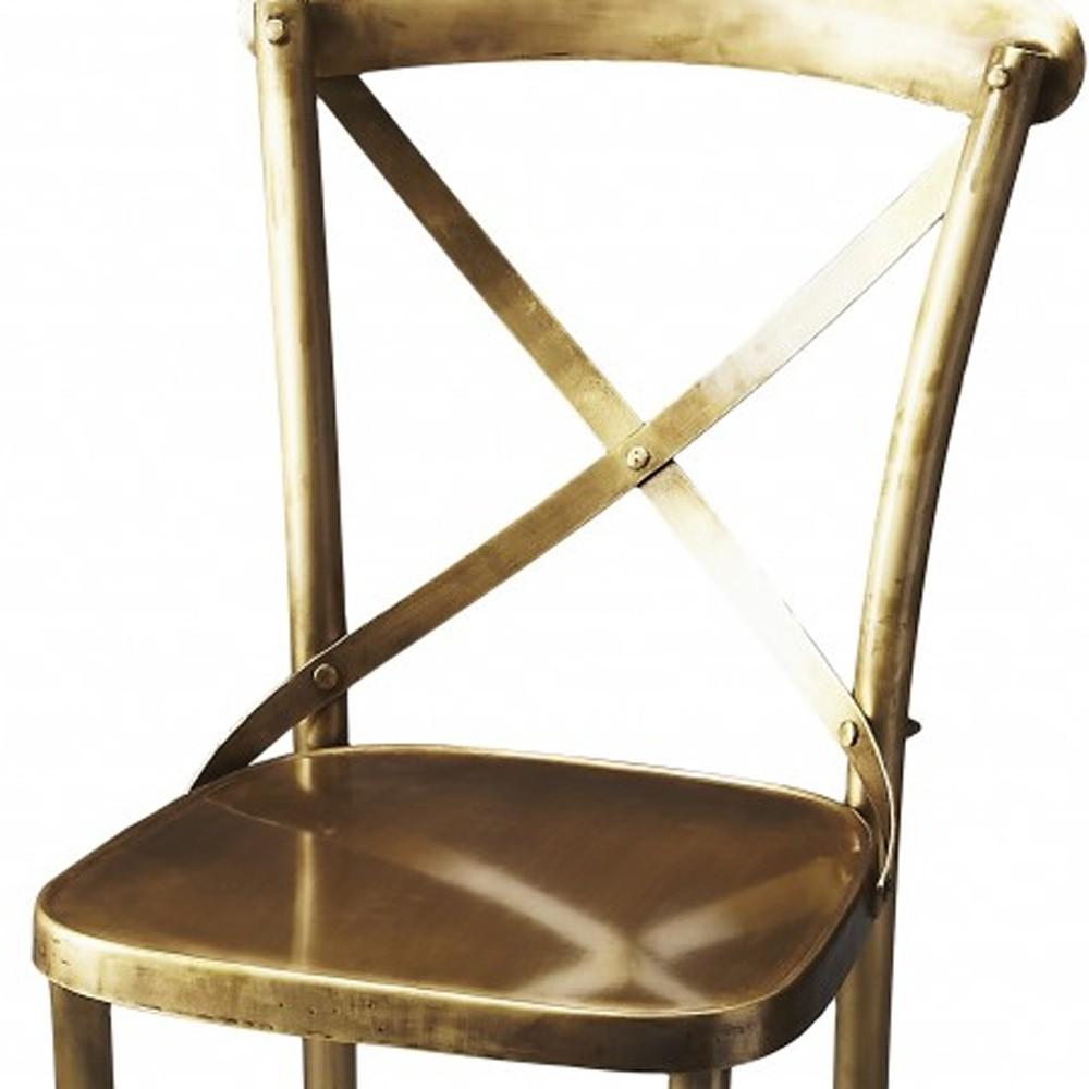 Antique Gold Bar Stool