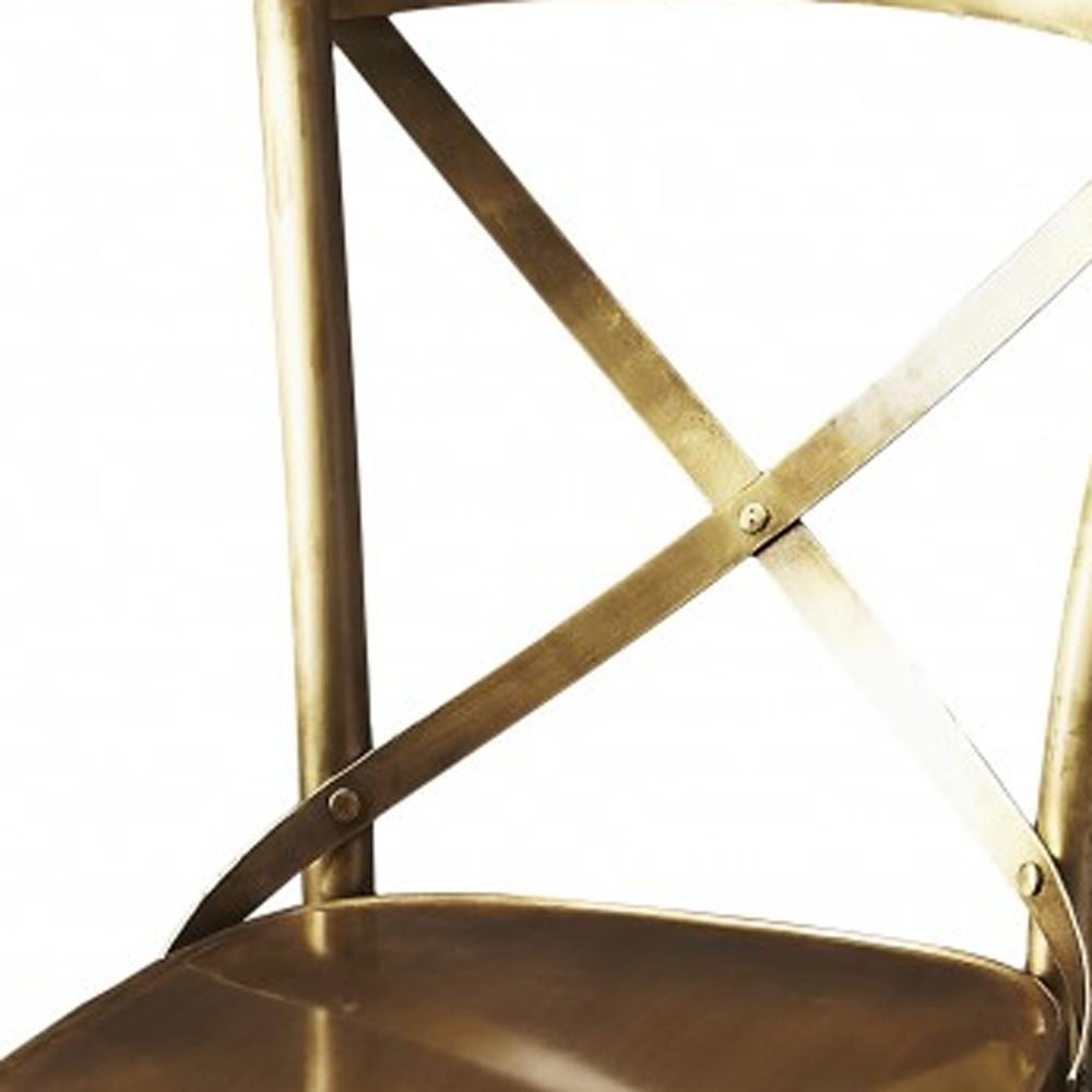 Antique Gold Bar Stool