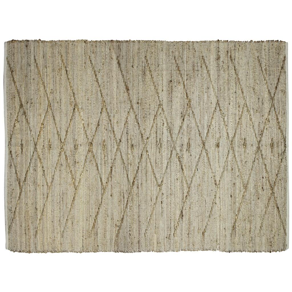 4’ x 6’ Beige Distressed Tribal Area Rug Default Title