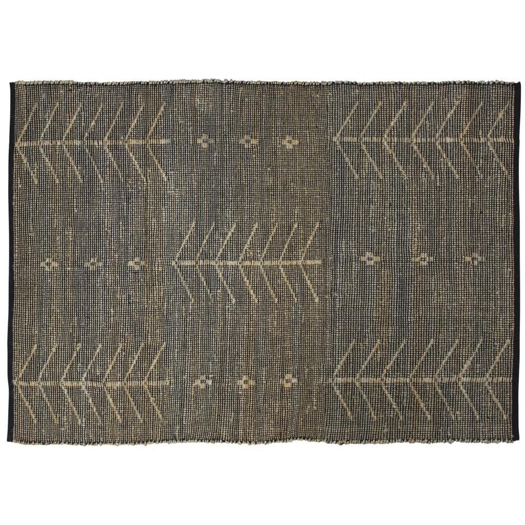 4’ x 6’ Black Distressed Tribal Area Rug Default Title
