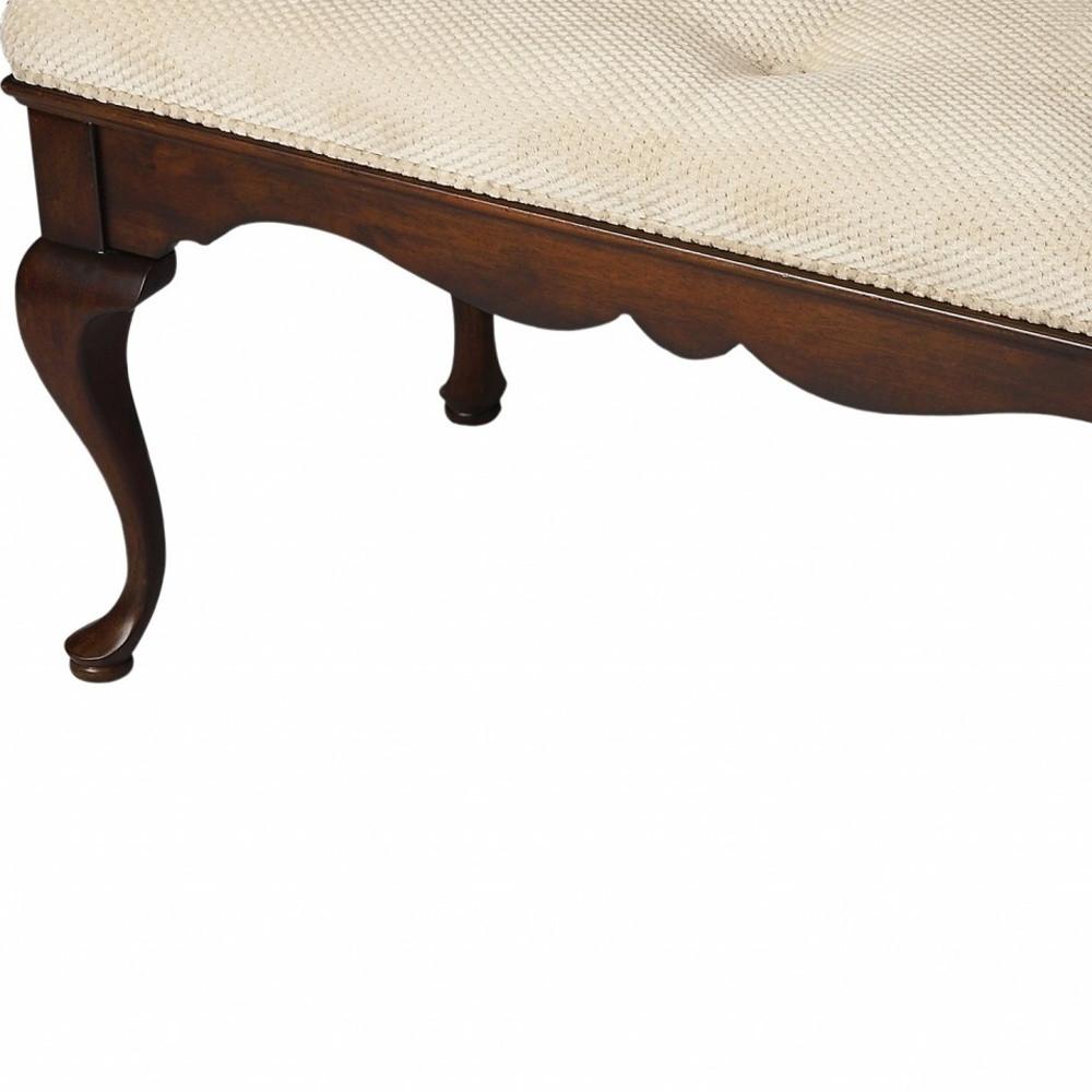 Classic Cherry Brown Finish Bench