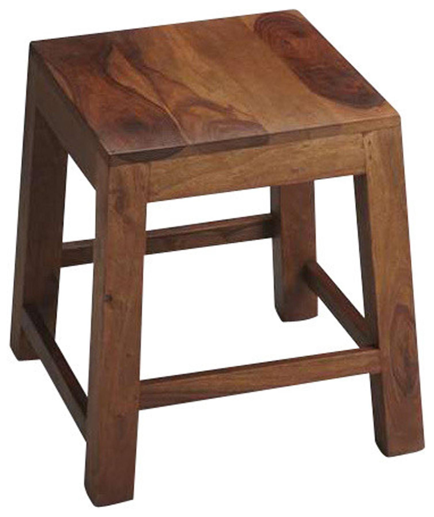 Loft Brown Solid Wood Stool