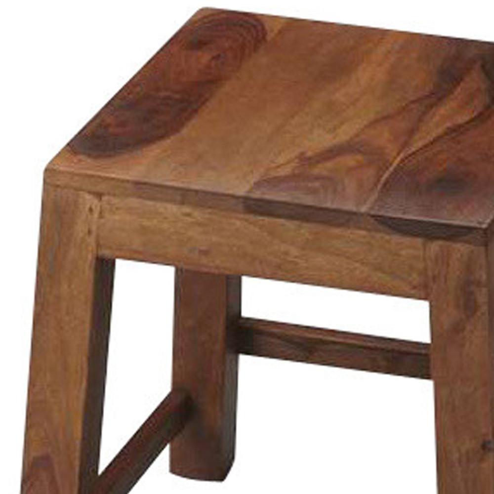 Loft Brown Solid Wood Stool