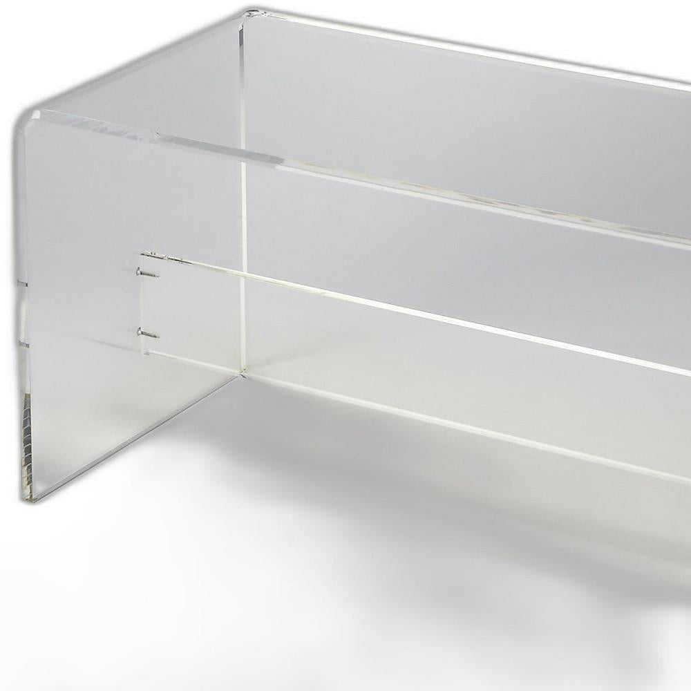 Modern Chic Acrylic Bench