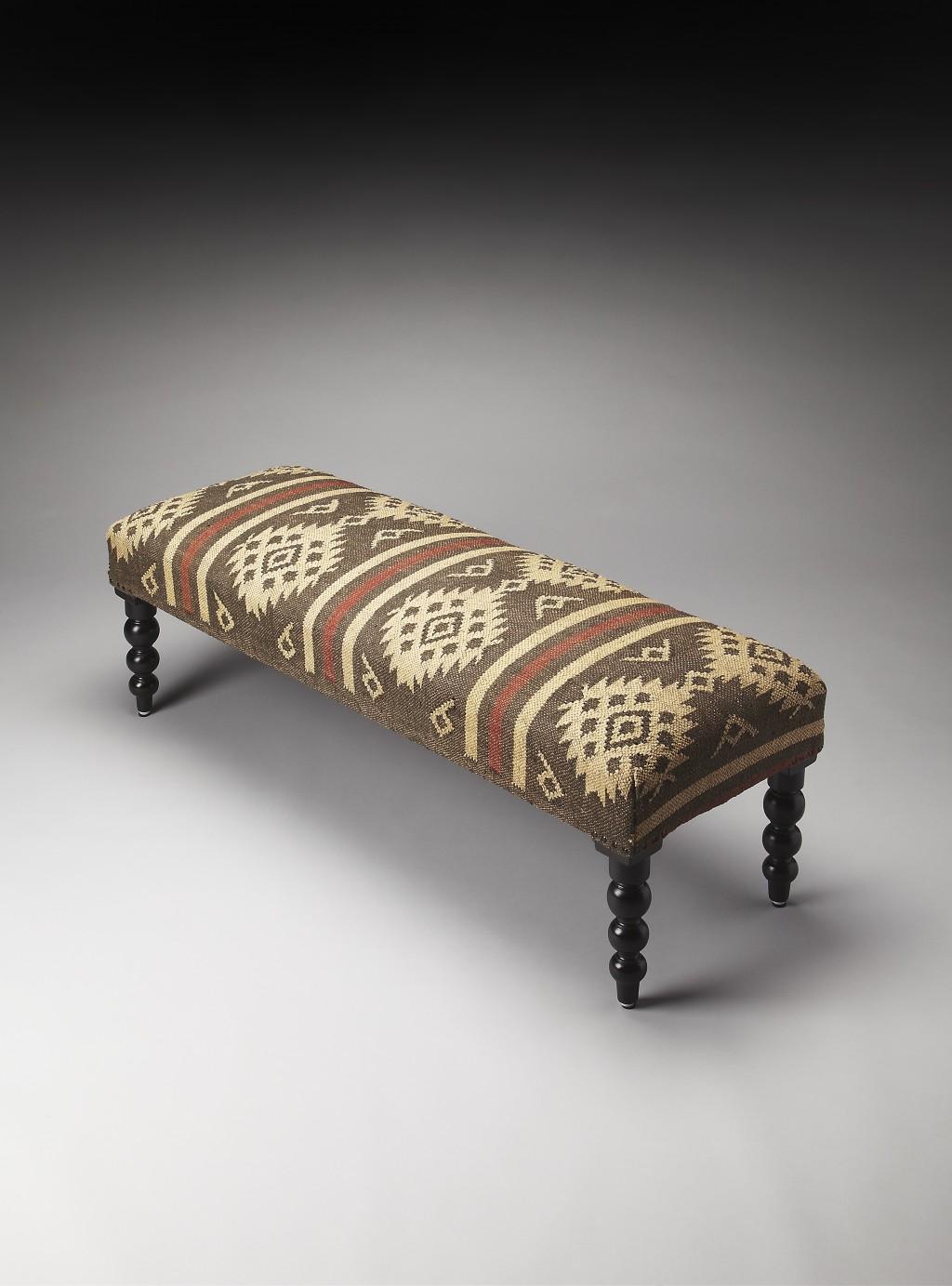 Jute Upholstered Bench