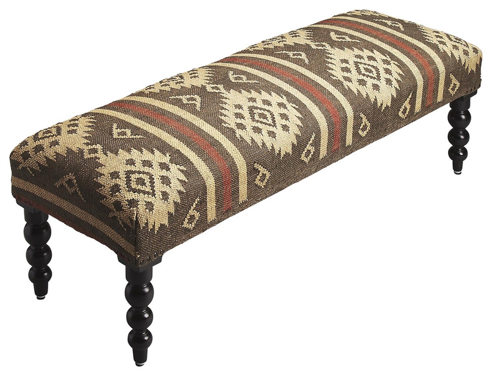 Jute Upholstered Bench