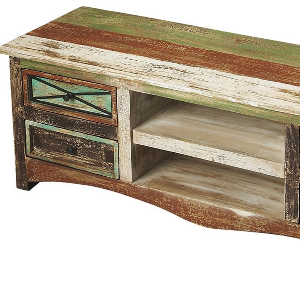 Decatur Recycled Wood Entertainment Console