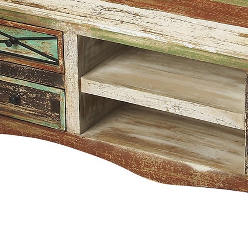 Decatur Recycled Wood Entertainment Console