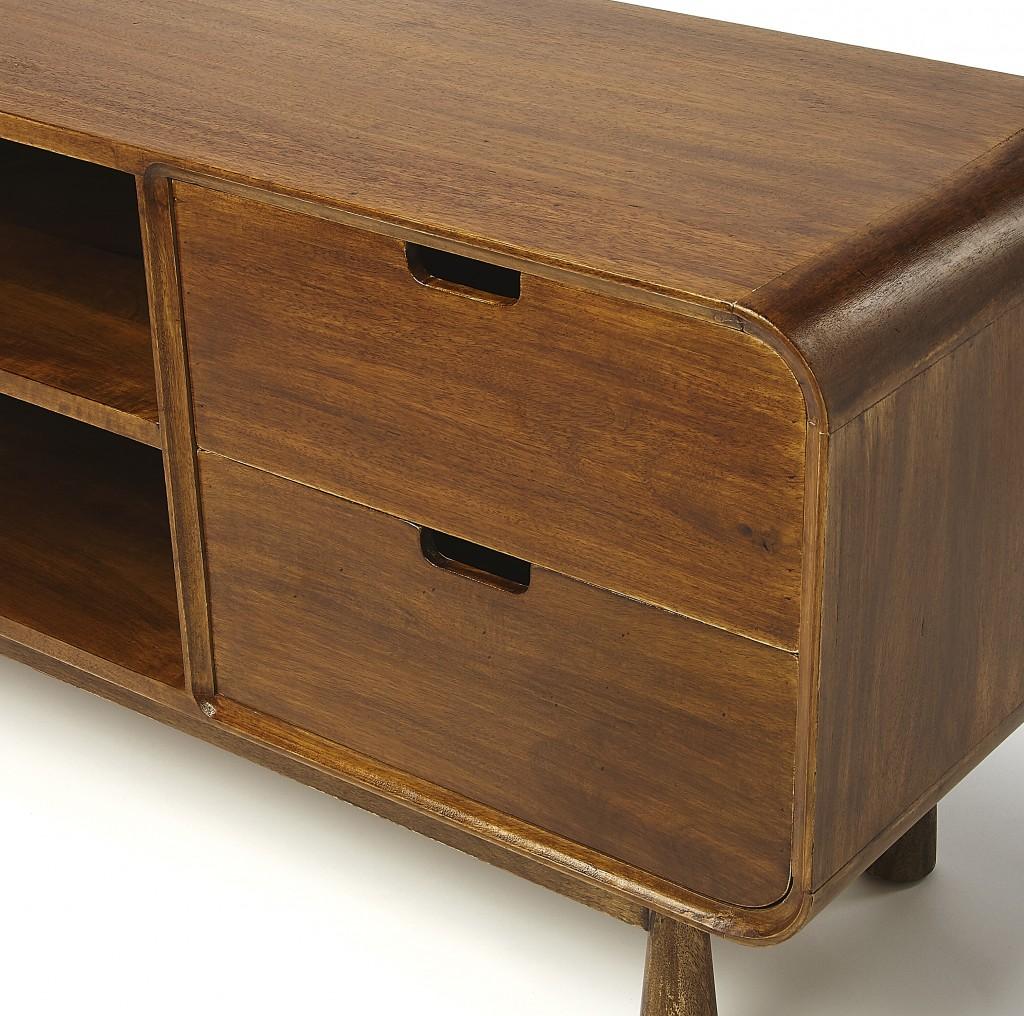 Drayton Modern Wood Entertainment Console