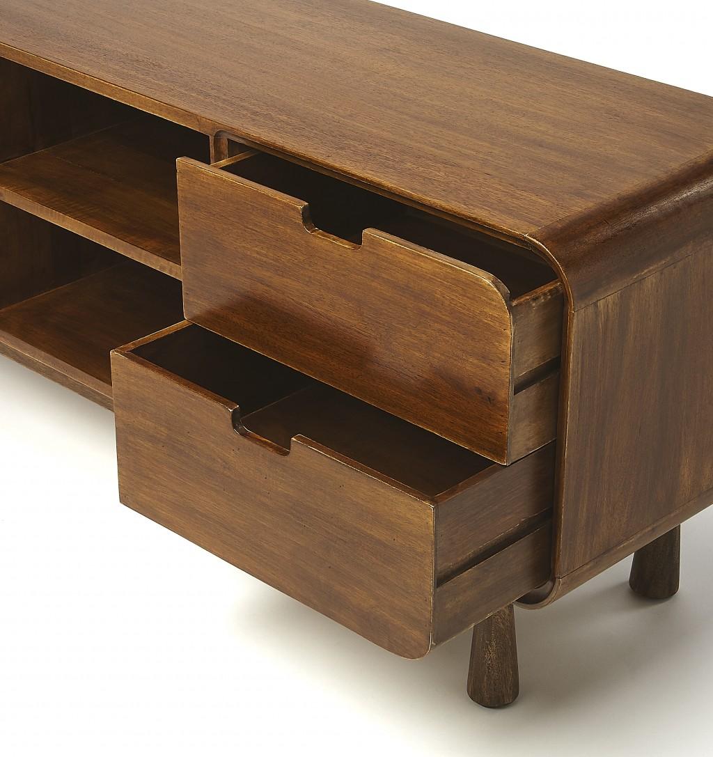 Drayton Modern Wood Entertainment Console