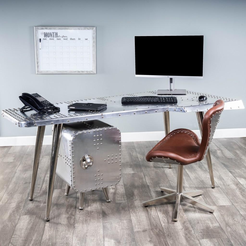 Funky Silver Wing Desk