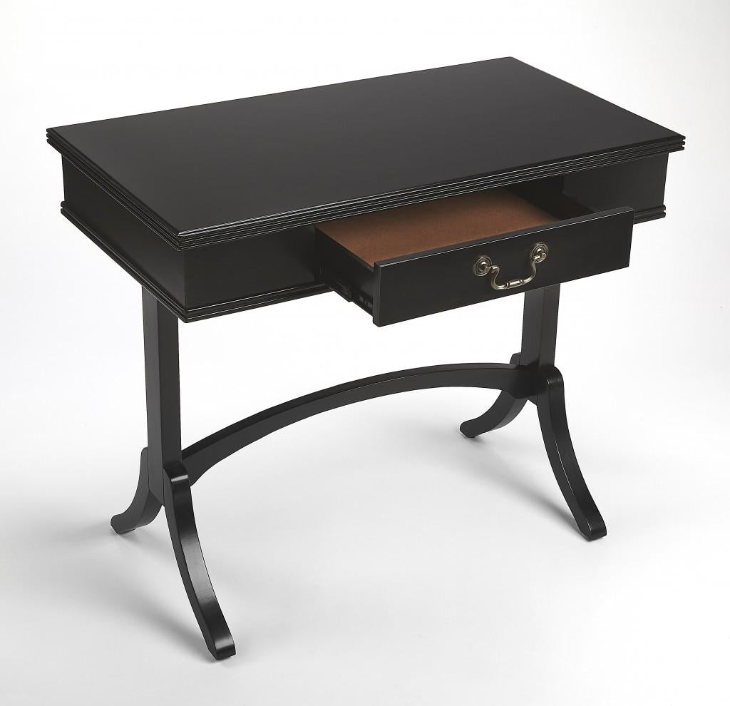 Acacia and Pinewood Black Writing Desk