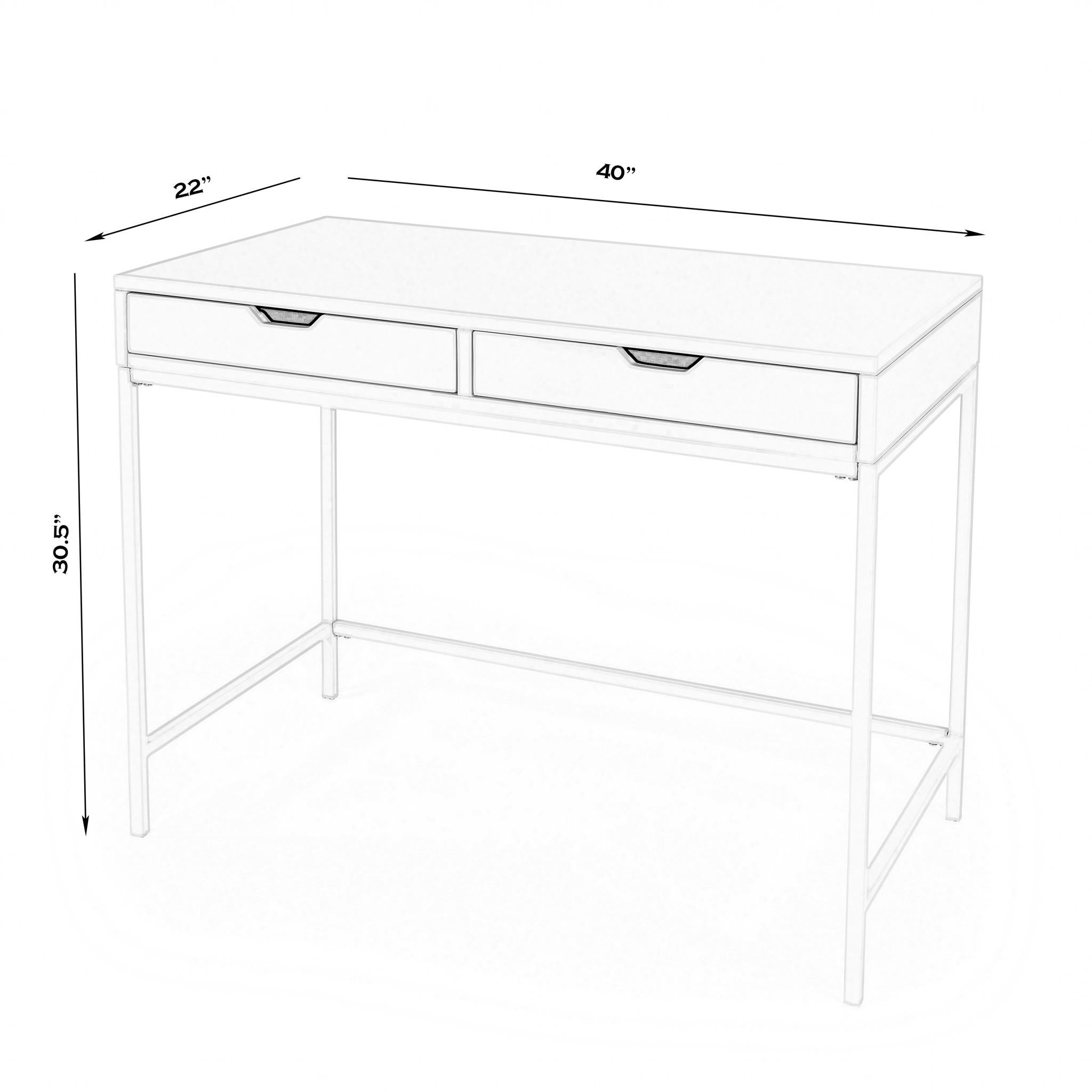 Modern Glossy White Desk